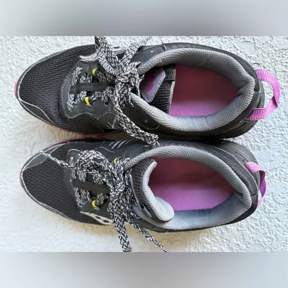 Saucony Excursion TR15 Trail Running Black And Purple Athletic Shoe Women SIZE 8 - Picture 7 of 8